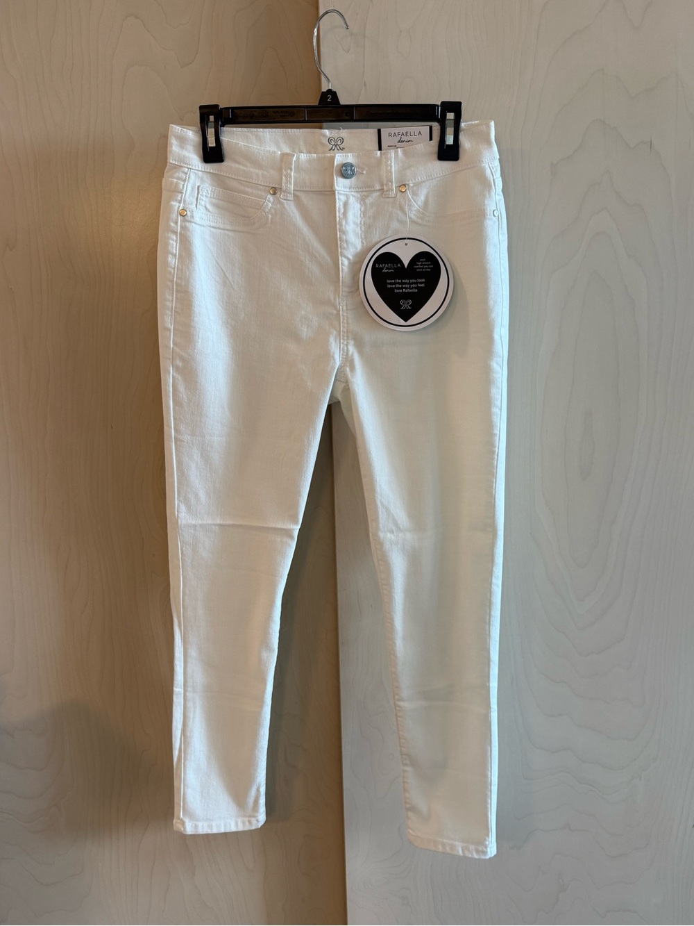 Rafaella Women's White Skinny Ankle Jeans